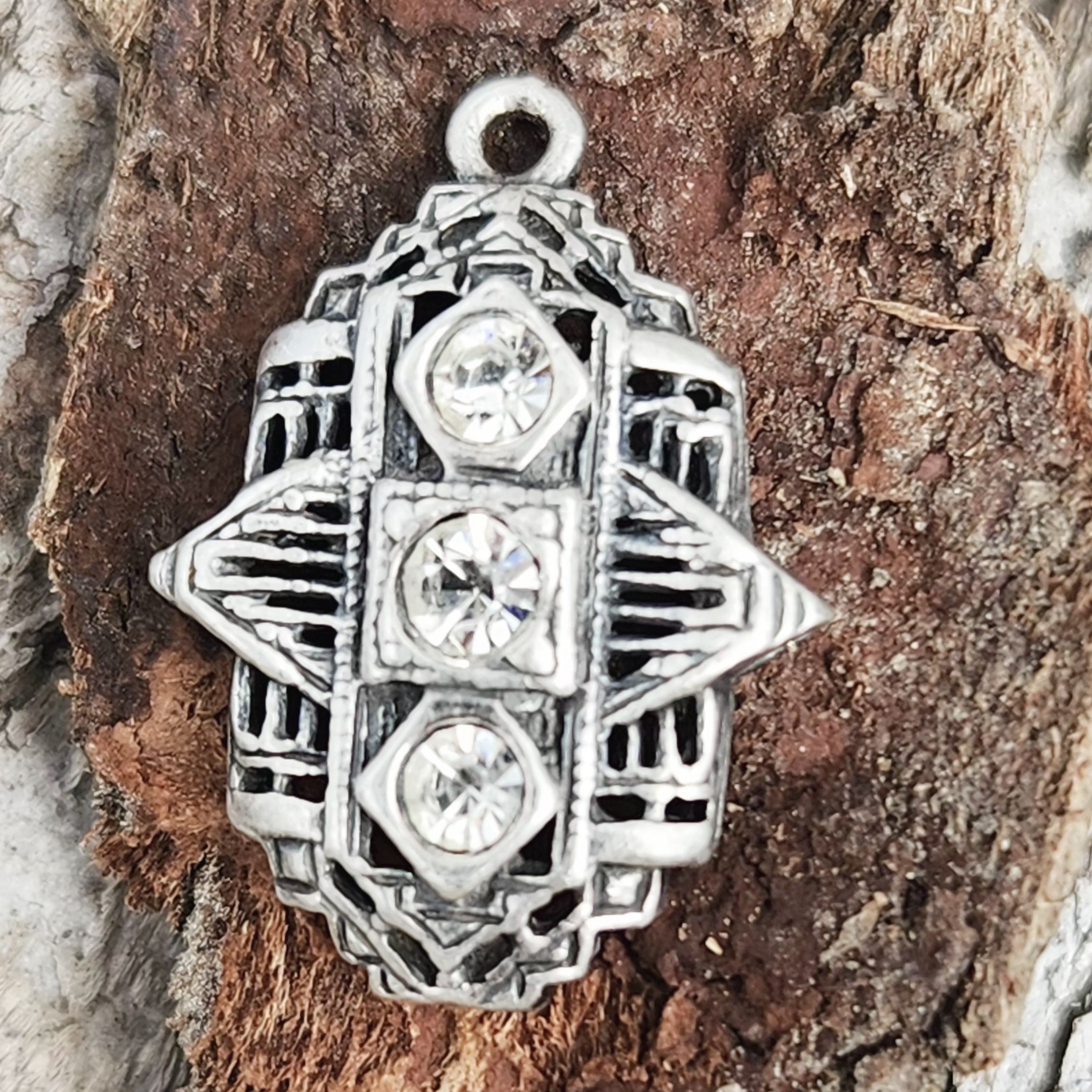925 Silver And Rock Crystal Jewel Made In France
